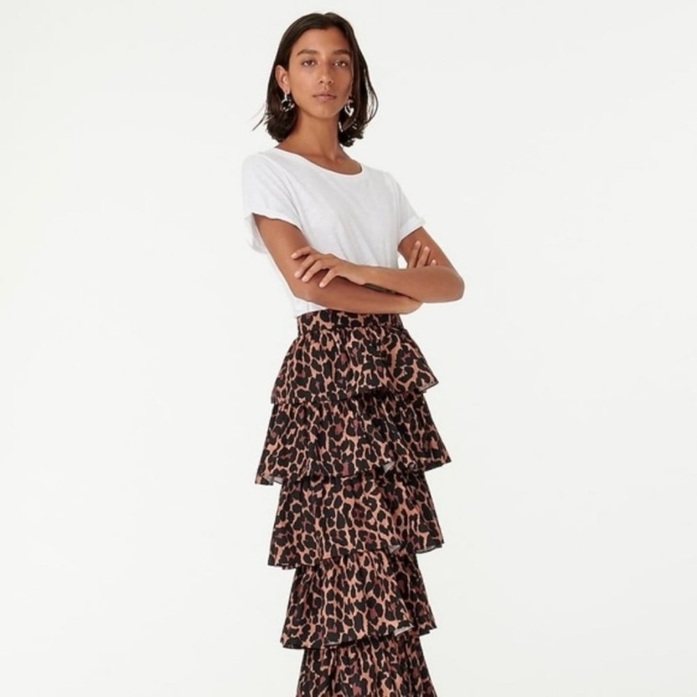 J. Crew Leopard Print Maxi Skirt - Picture 2 of 15